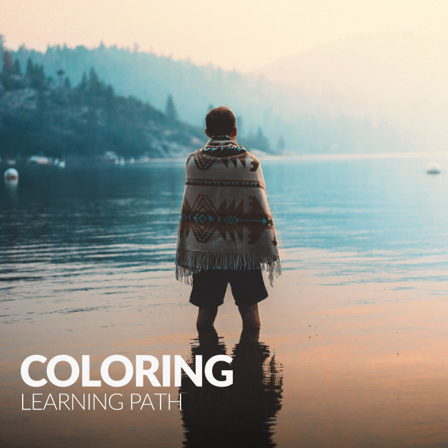 coloring learning path