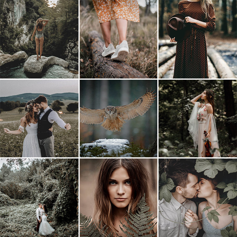 dark and moody title after